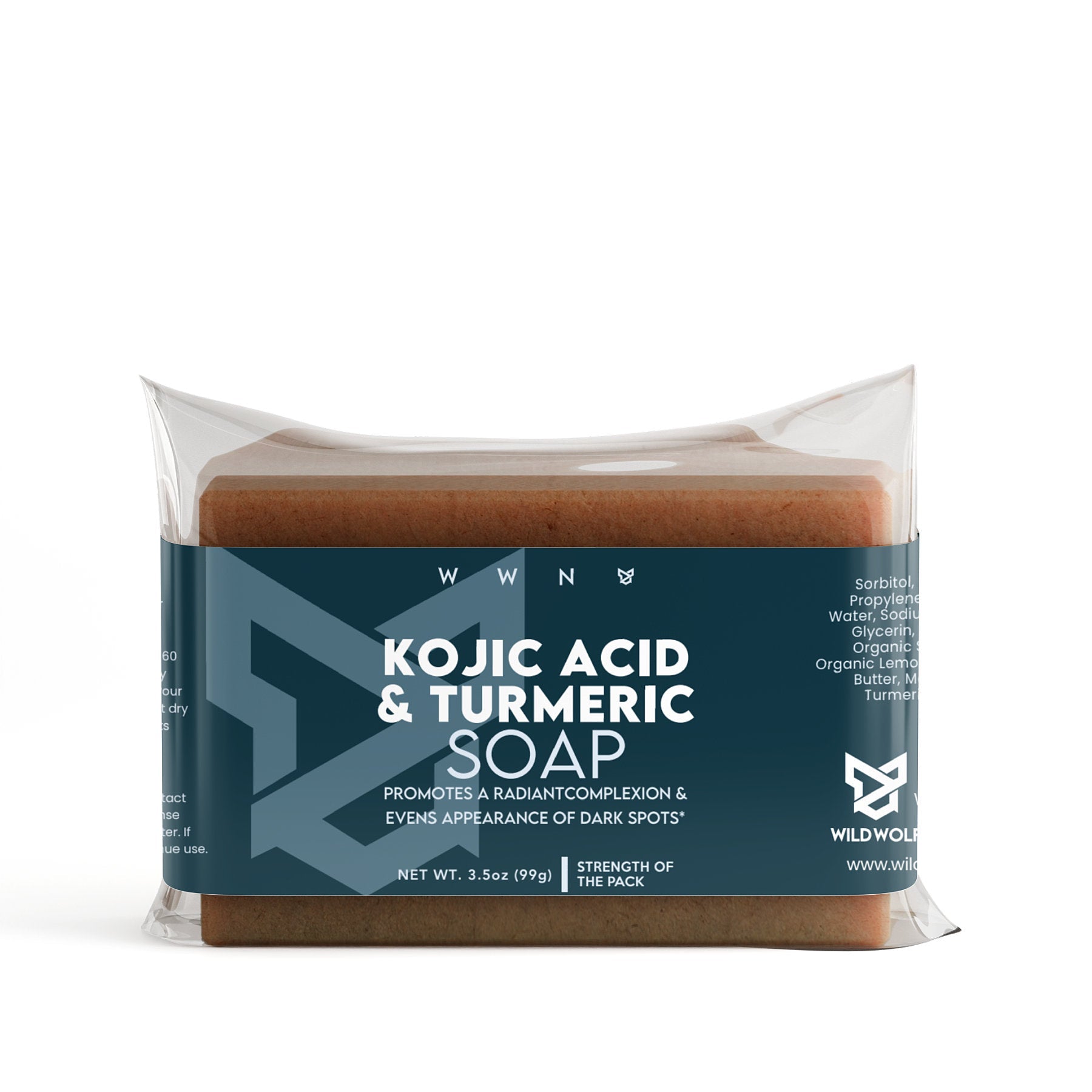 Kojic Acid & Turmeric Soap - Wild Wolf Nutrition