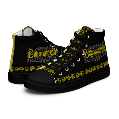 Billionaire's Parlor Men’s high top canvas shoes