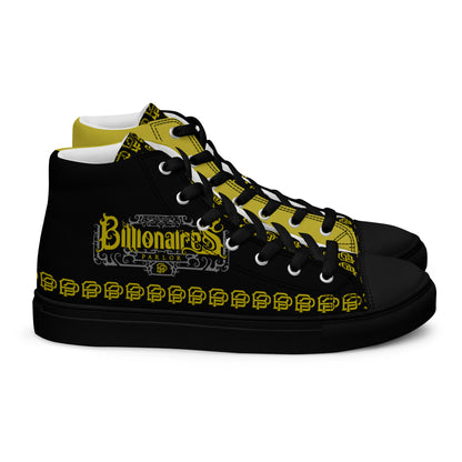 Billionaire's Parlor Men’s high top canvas shoes