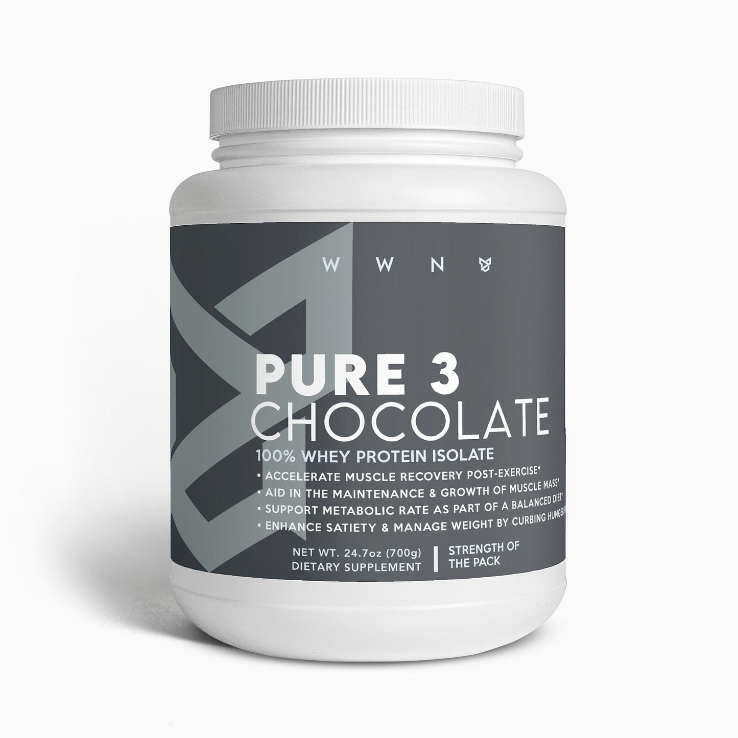 Pure3 - 100% Whey Protein Chocolate - Wild Wolf Nutrition