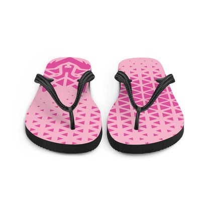 Pink Wolf Flip-Flops