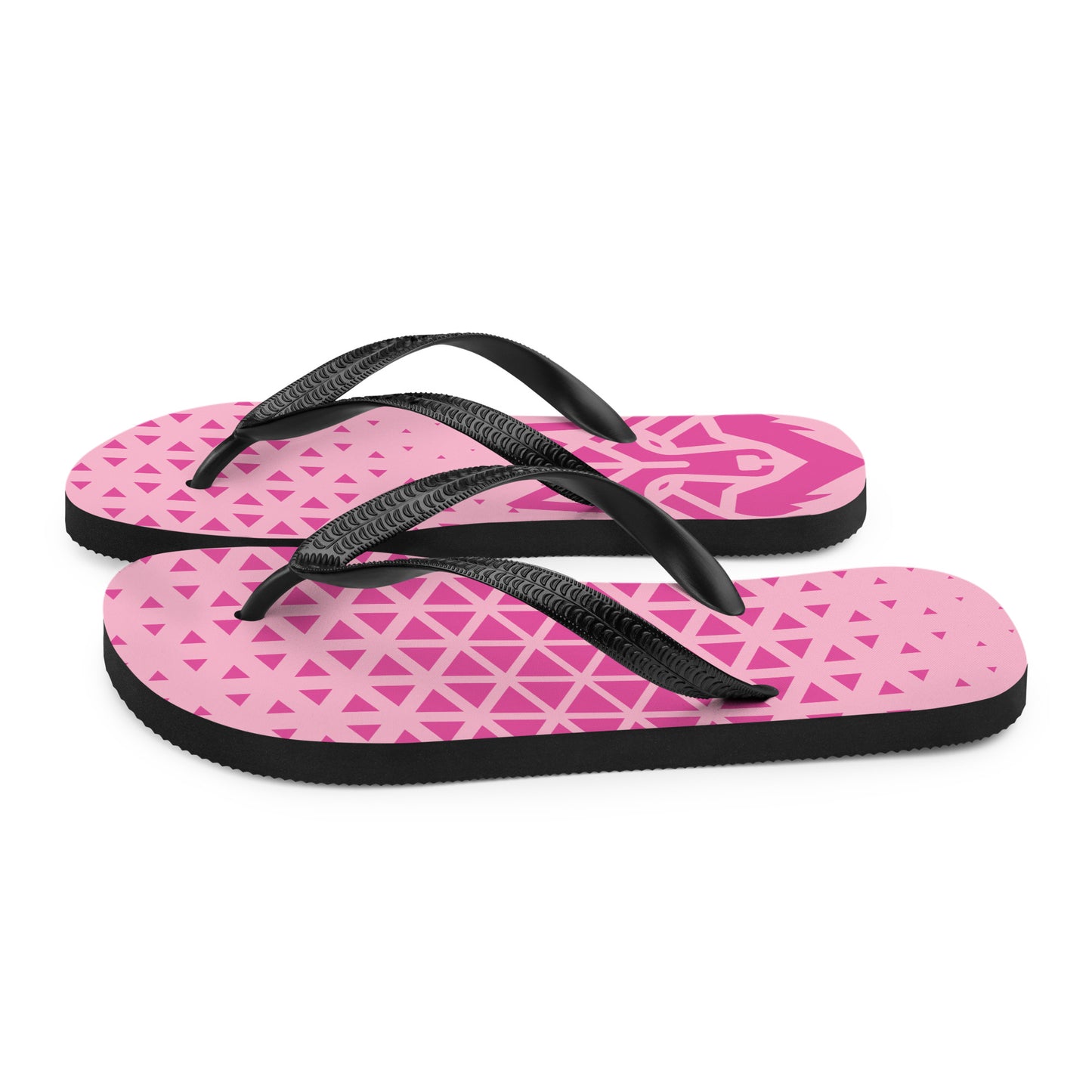 Pink Wolf Flip-Flops