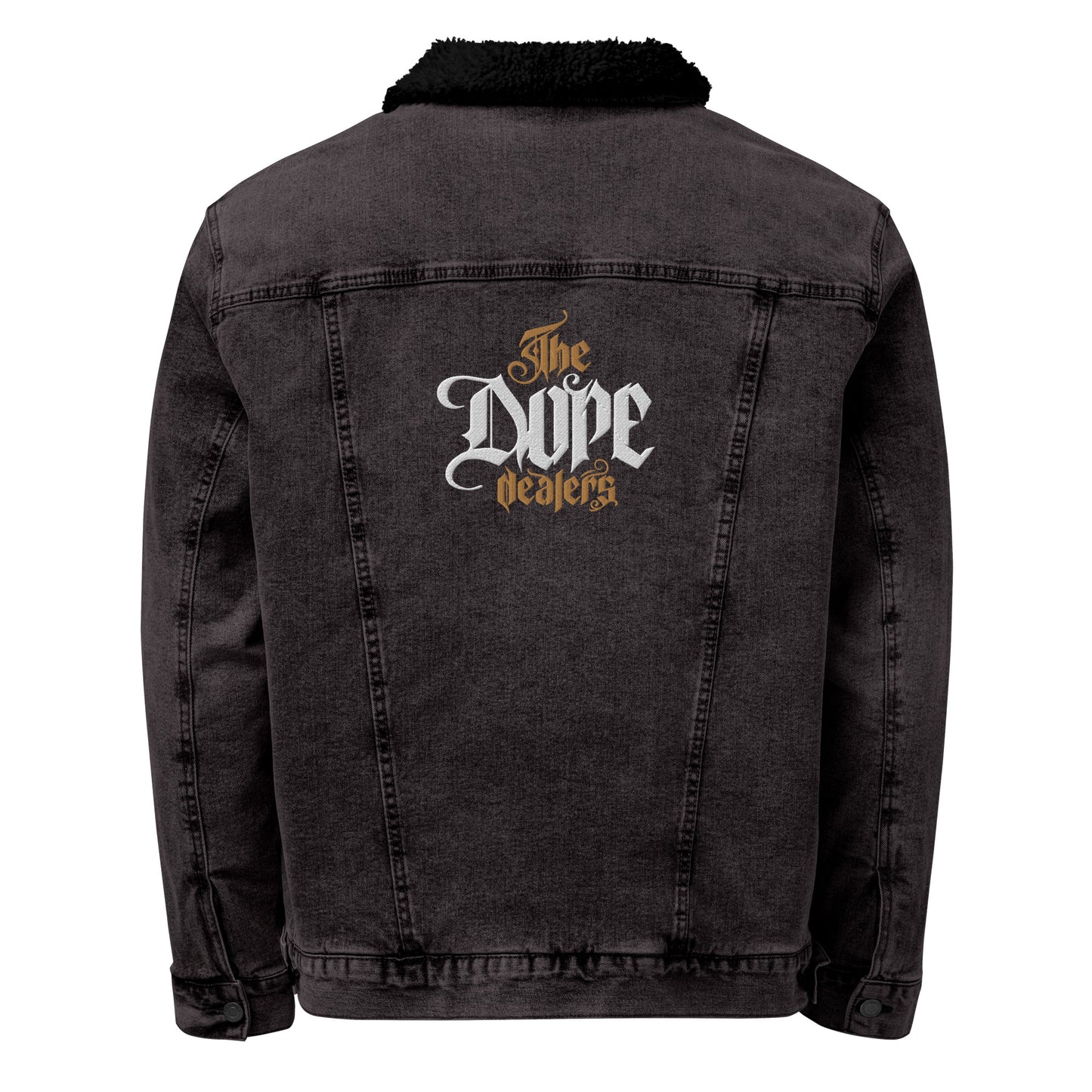 The Dope Dealers Unisex denim sherpa jacket