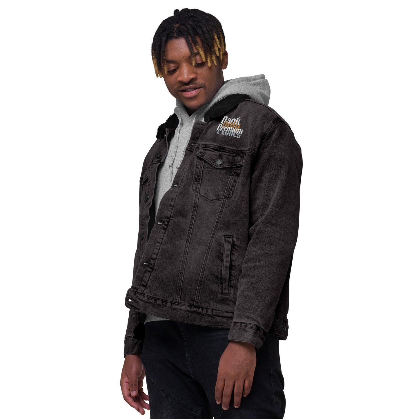 The Dope Dealers Unisex denim sherpa jacket