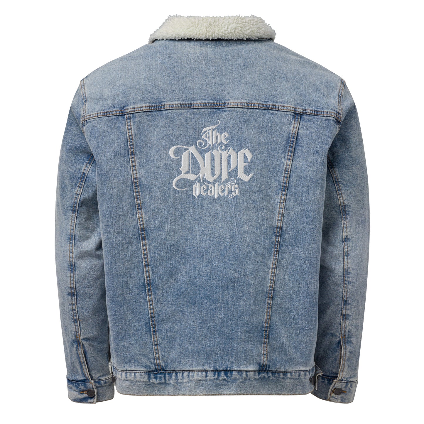 The Dope Dealers Unisex denim sherpa jacket