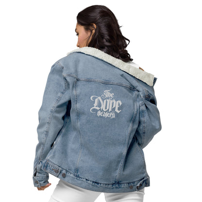 The Dope Dealers Unisex denim sherpa jacket