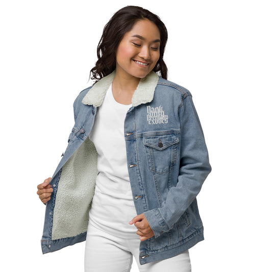 The Dope Dealers Unisex denim sherpa jacket