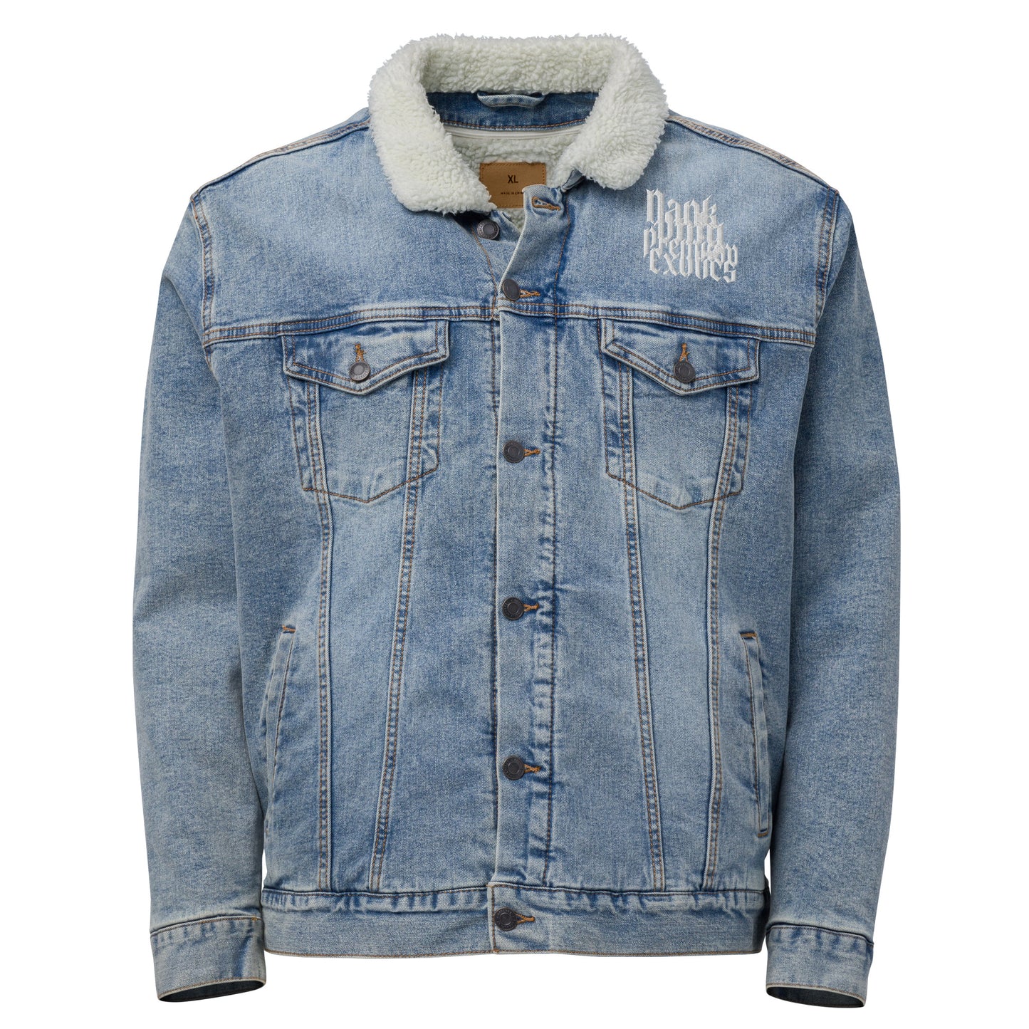 The Dope Dealers Unisex denim sherpa jacket