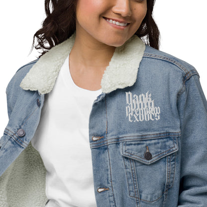 The Dope Dealers Unisex denim sherpa jacket