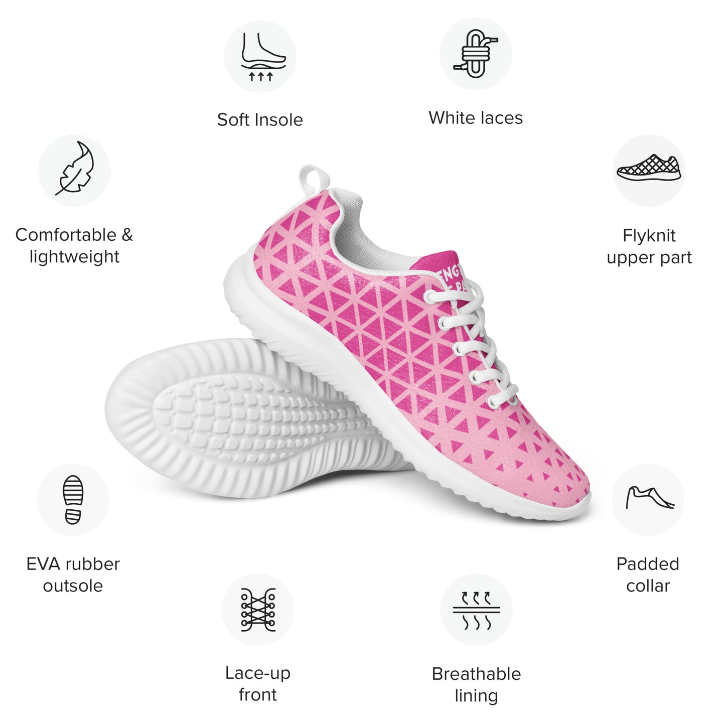 Pink Wolf athletic shoes