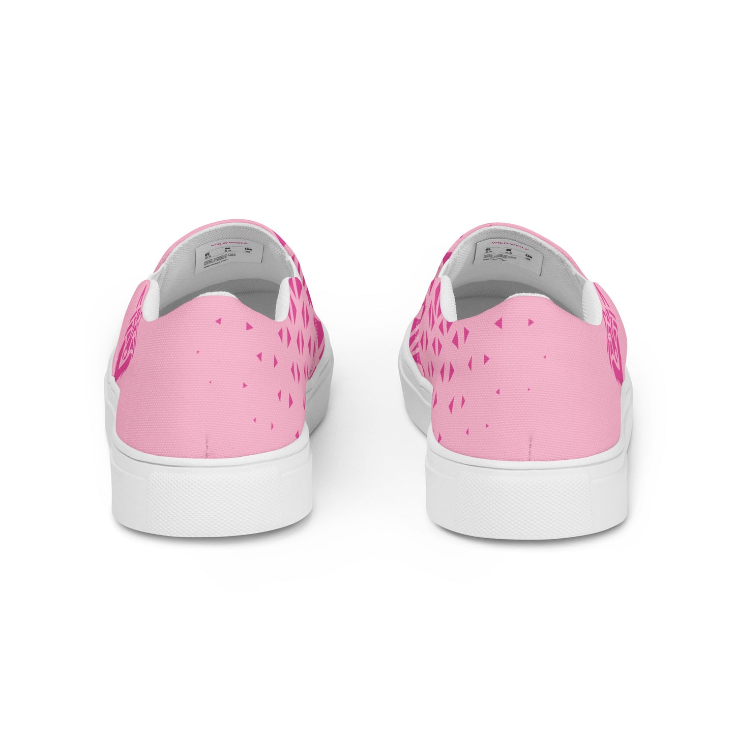 Pink Wolf slip-on canvas shoes