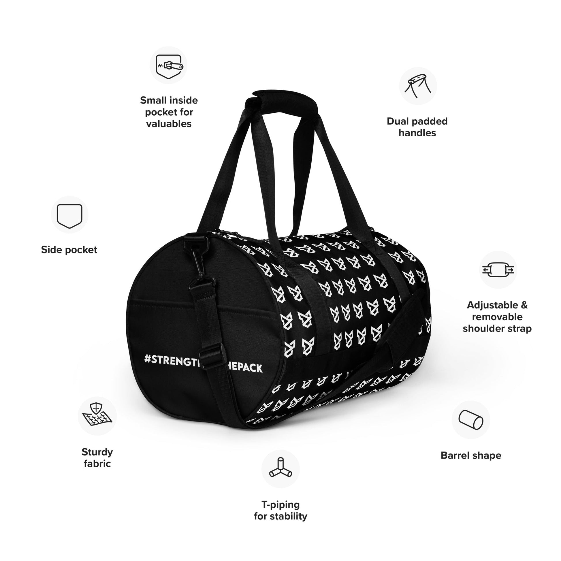 WWN All - over print gym bag - Wild Wolf Nutrition