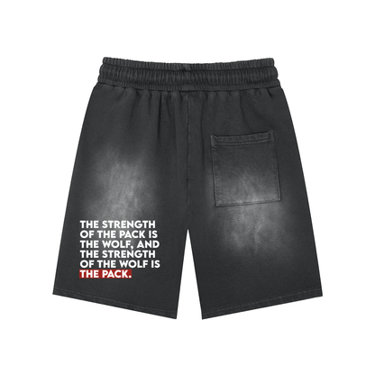 WWN Monkey Washed Shorts - Wild Wolf Nutrition