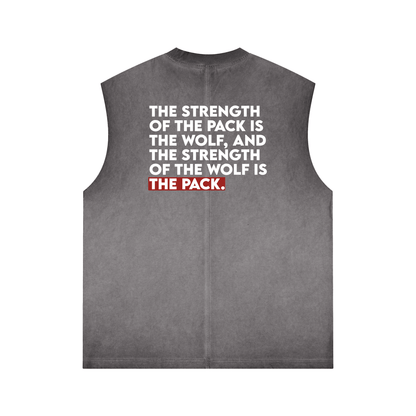 WWN - Reverse Washed Tank Top - Wild Wolf Nutrition